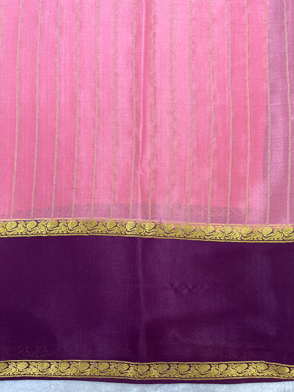 Pure crepe Mysore silk saree 1111801 (60gsm)