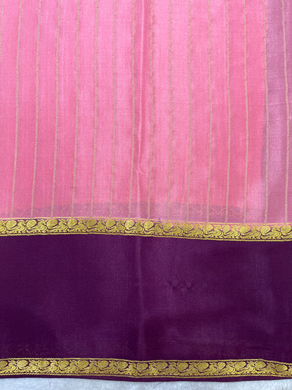 Pure crepe Mysore silk saree 1111801 (60gsm)
