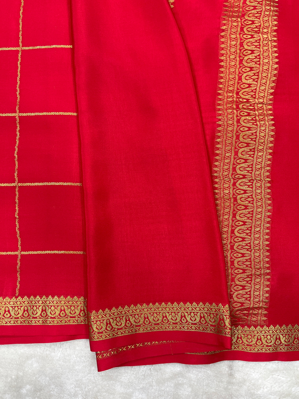 Pure crepe Mysore silk saree 13105584