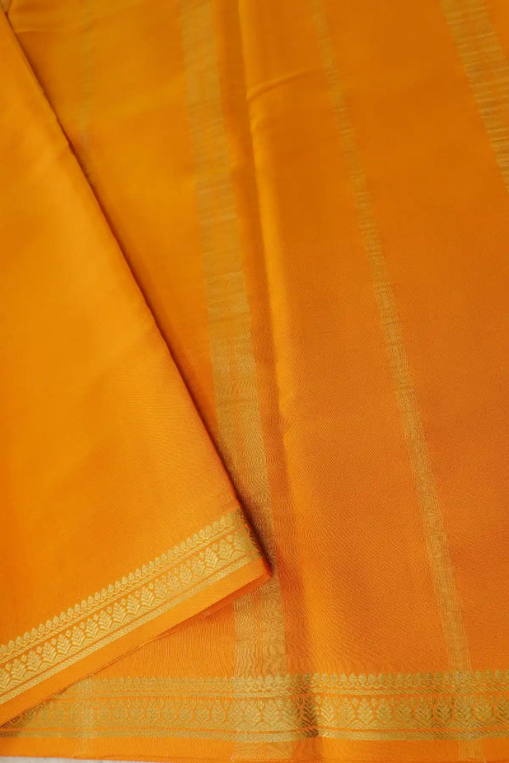 Authentic Mysore silk saree online in brown color