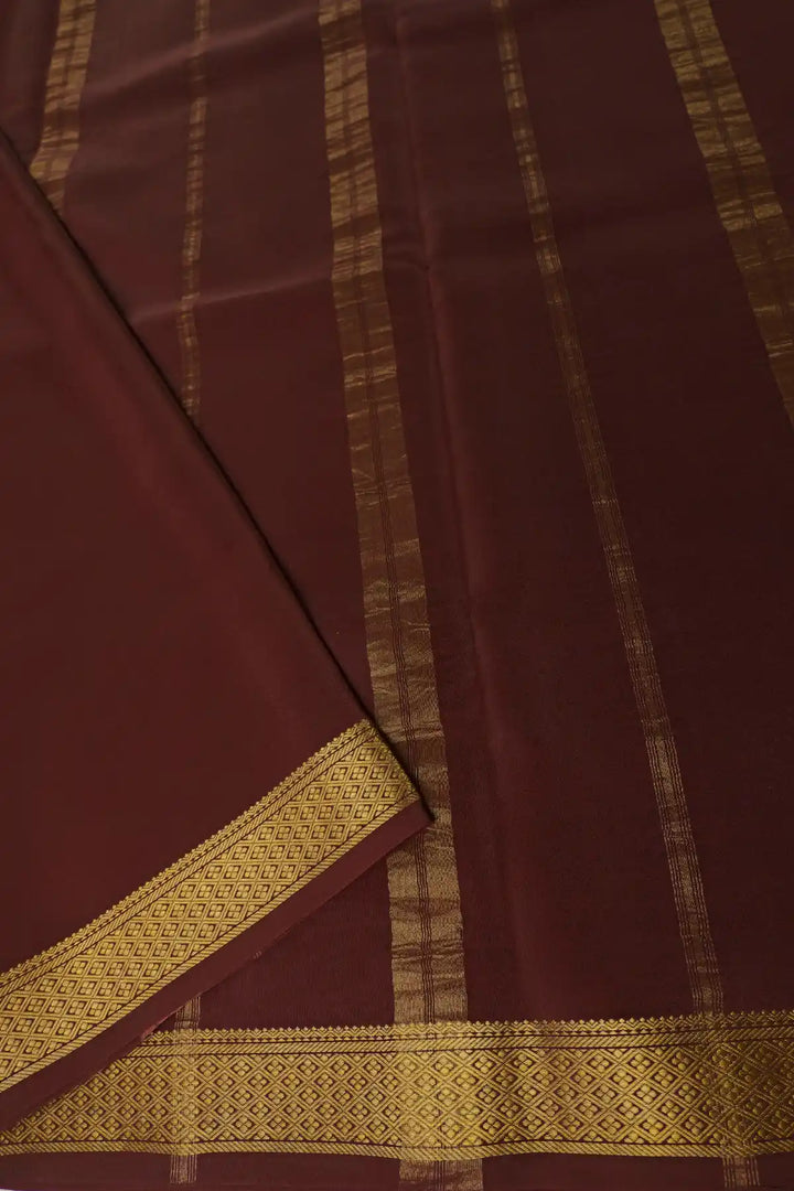 Authentic Mysore silk saree online in orange color