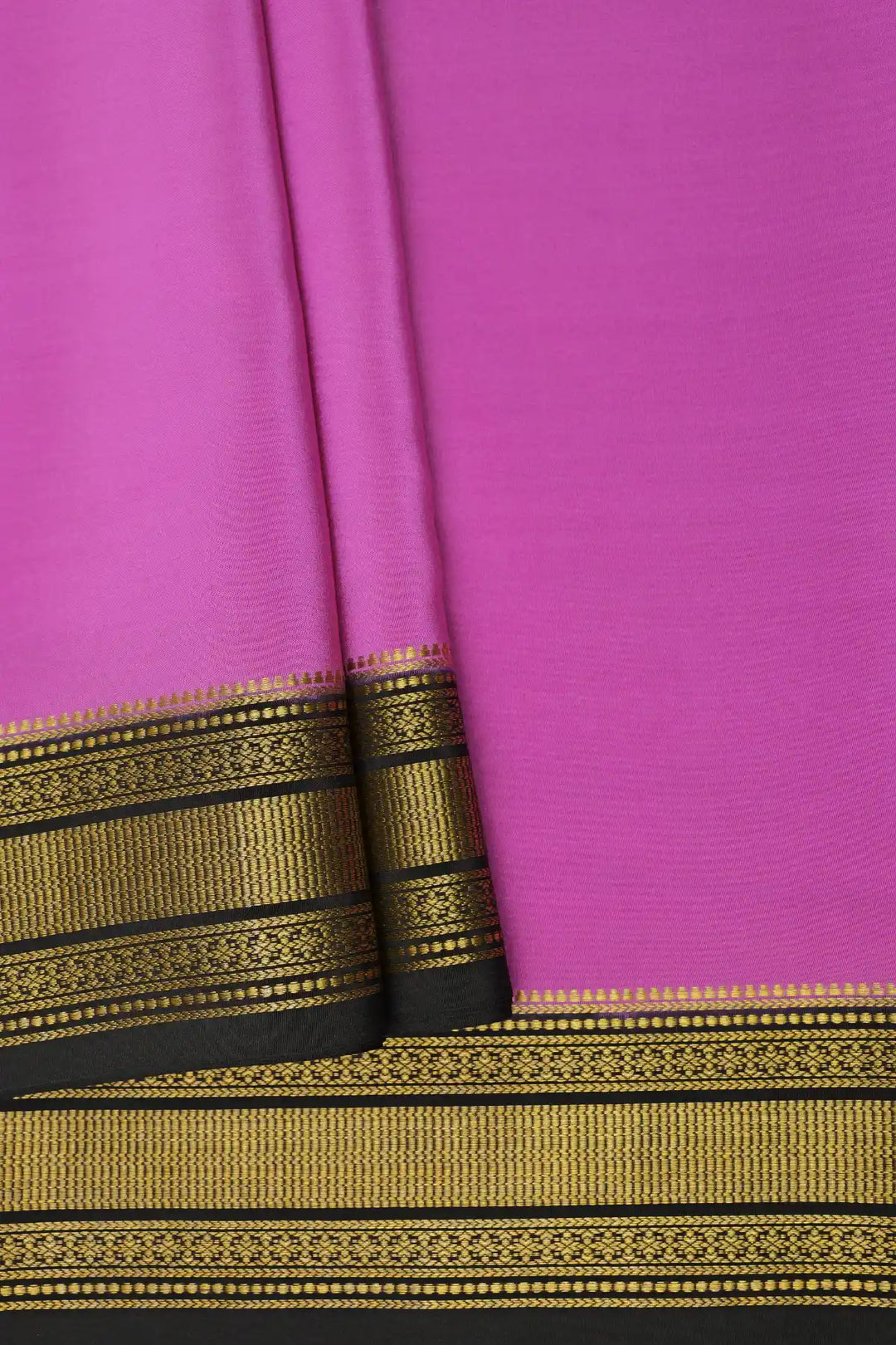 Authentic mysore silk sarees in pink and black