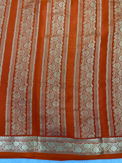 Pure crepe Mysore silk saree 1111105 (120gsm)