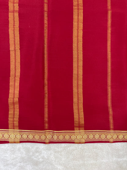 Pure Mysore Silk Saree-(1453616)
