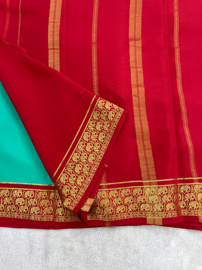Sliver Based zari Pure Mysore Silk Saree
