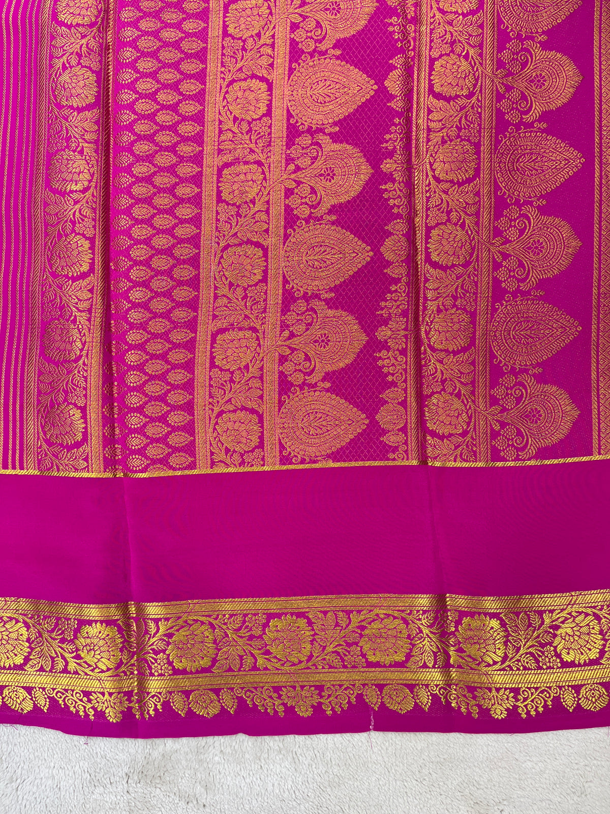 Pure  Mysore silk saree 1463631 (150 GSM)