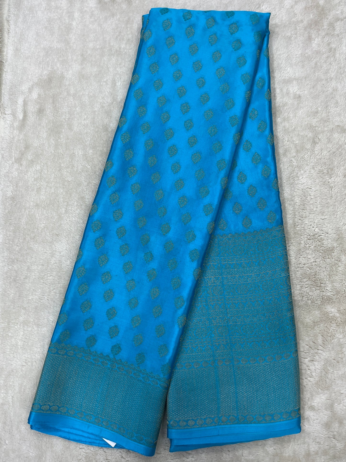 Pure Crepe Mysore Silk brocade - 1145315