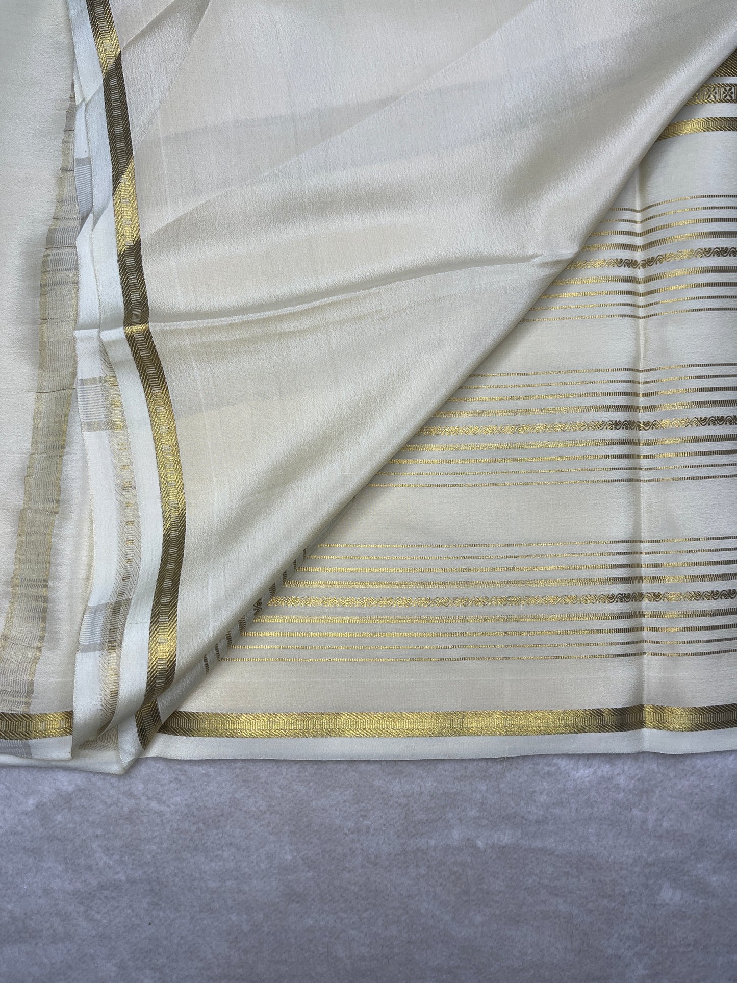 Pure crepe Mysore silk saree-120Gsm(16271506)