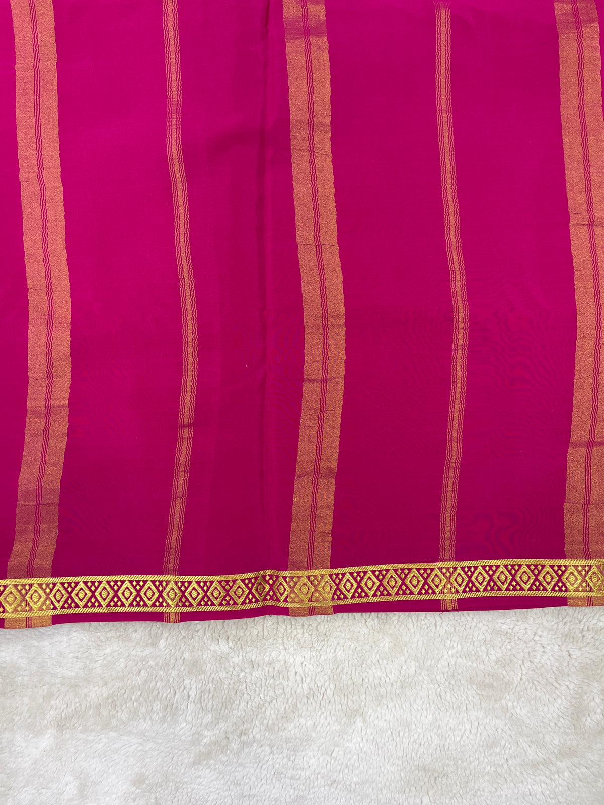 Pure Mysore silk saree-(1446799)