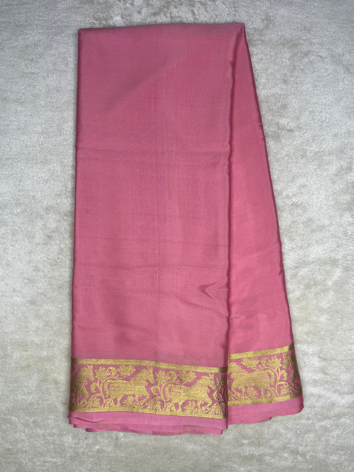 Pure crepe Mysore silk saree-120 GSM(1104002)