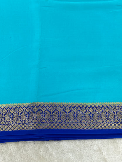 Sliver Based zari Pure Mysore Silk Saree