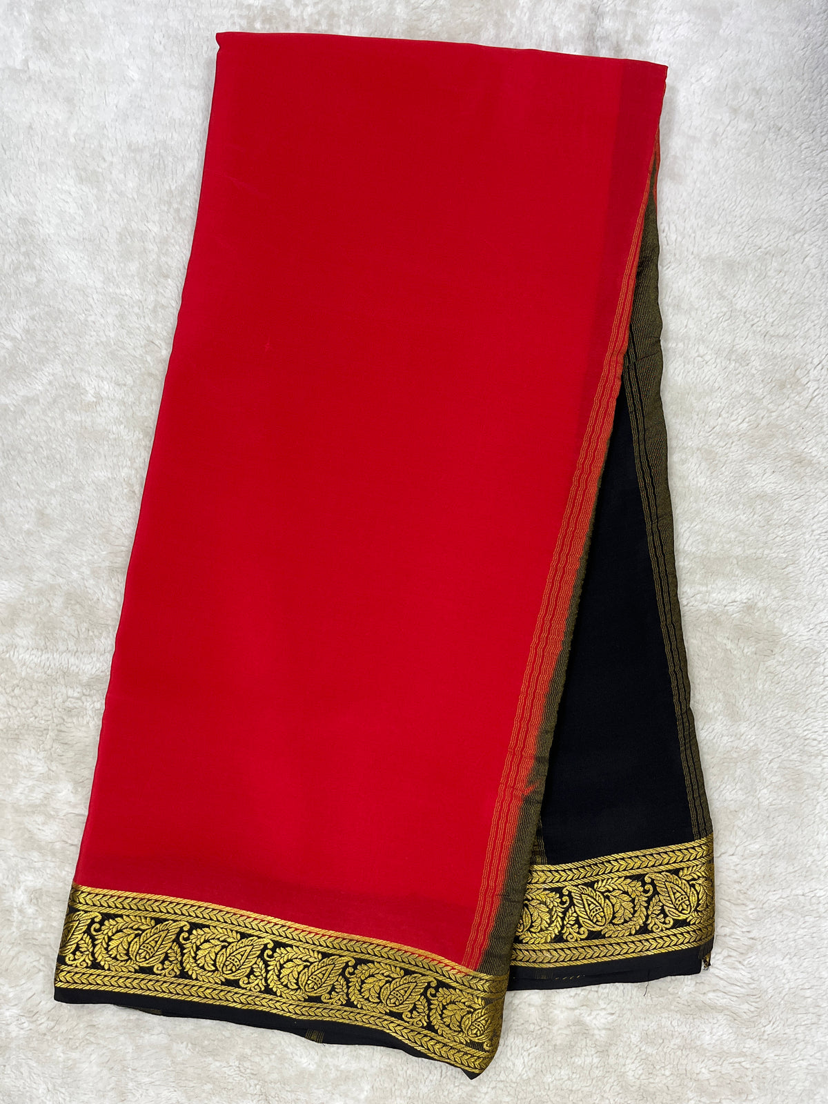 Pure Mysore silk saree-(1458399)