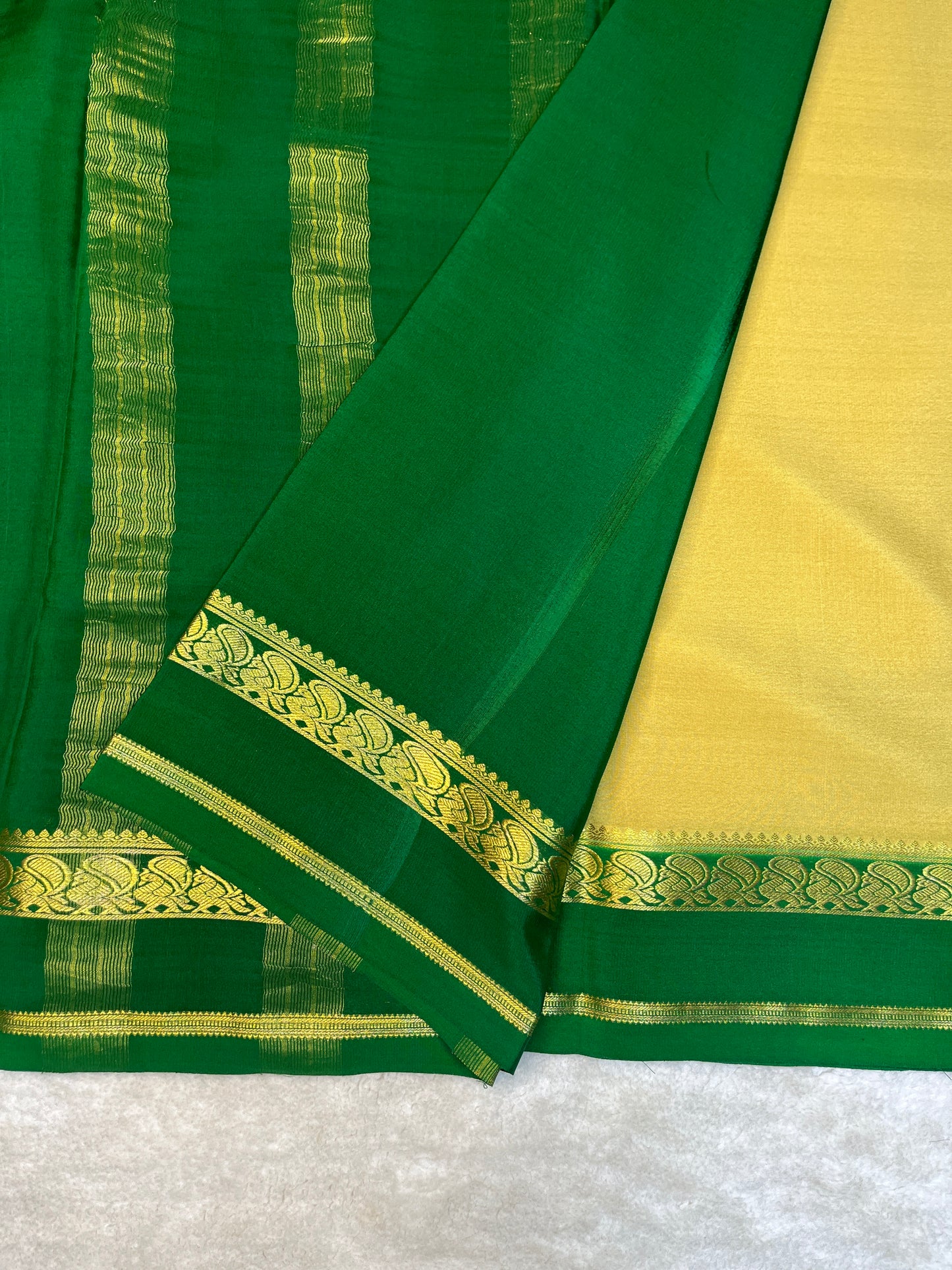 Pure Crepe Mysore Silk Saree-110 GSM(1104001)
