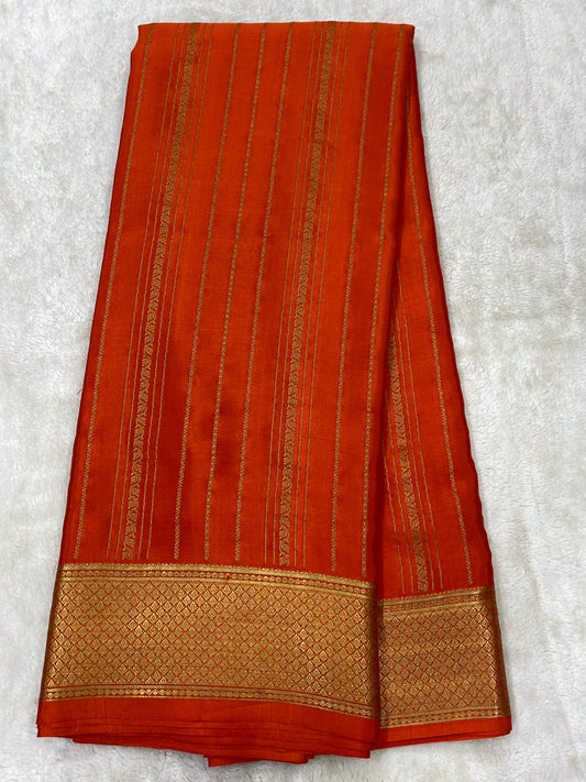 Pure Crepe Mysore Silk Dt strips - 1145306
