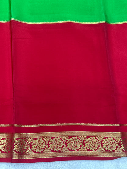 Silver Based Zari Pure Mysore Silk Saree