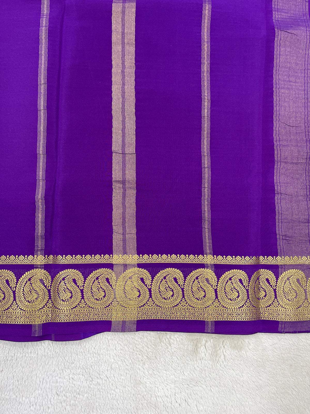 Pure Mysore saree -Mango Border-27261002(120GSM)