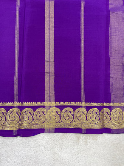 Pure Mysore saree -Mango Border-27261002(120GSM)