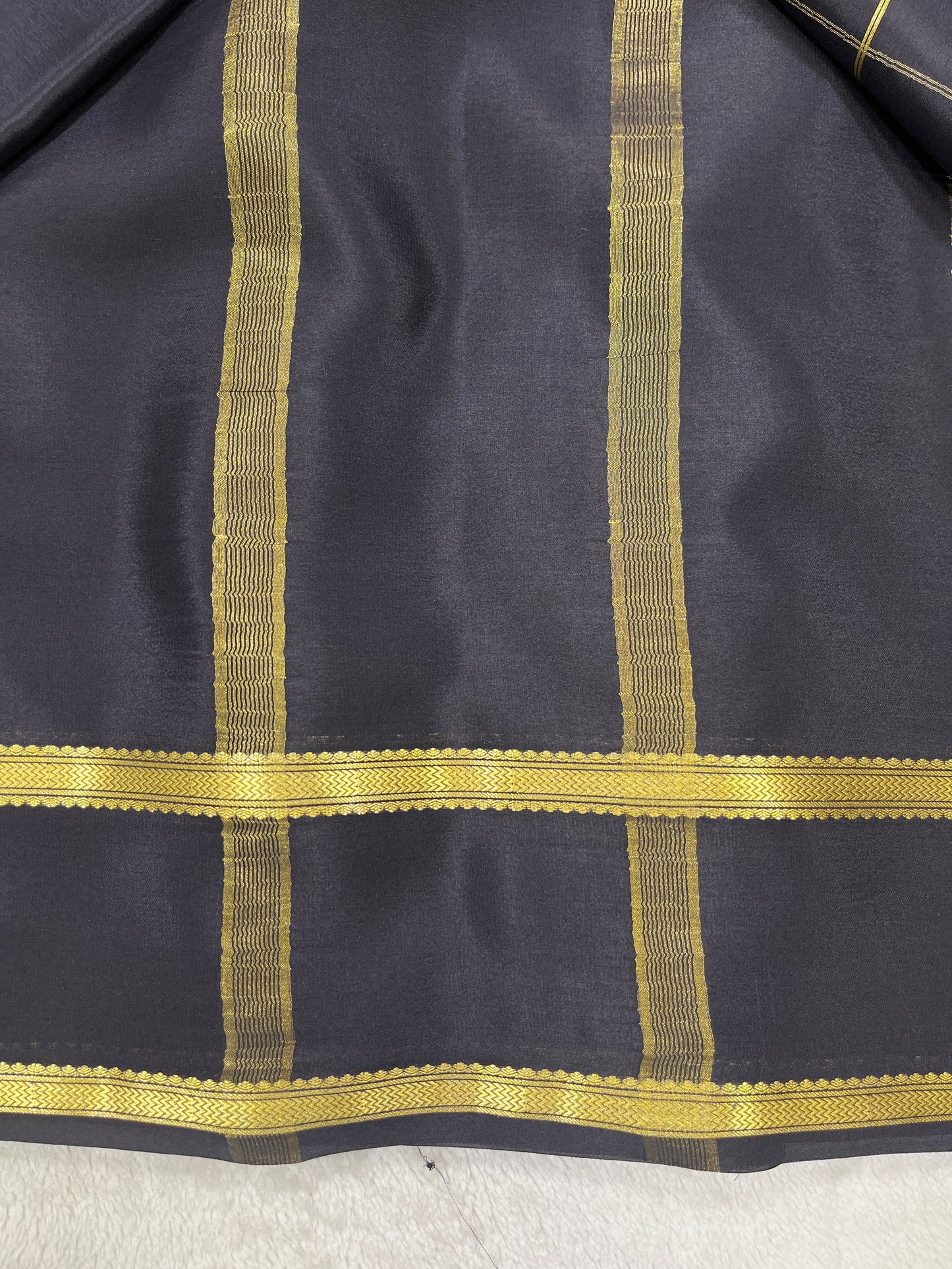 Pure crepe Mysore silk-Hema Big Checks (131036404)