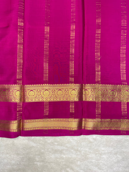 Pure Mysore crepe saree-120GSM(16273801)
