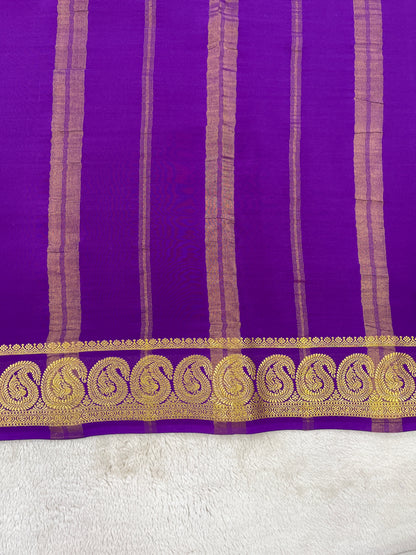 Pure Mysore silk -Mango Border-27261002(120GSM)