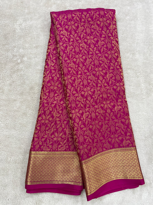 Pure crepe Mysore silk-Brocade 120 gsm(110862)
