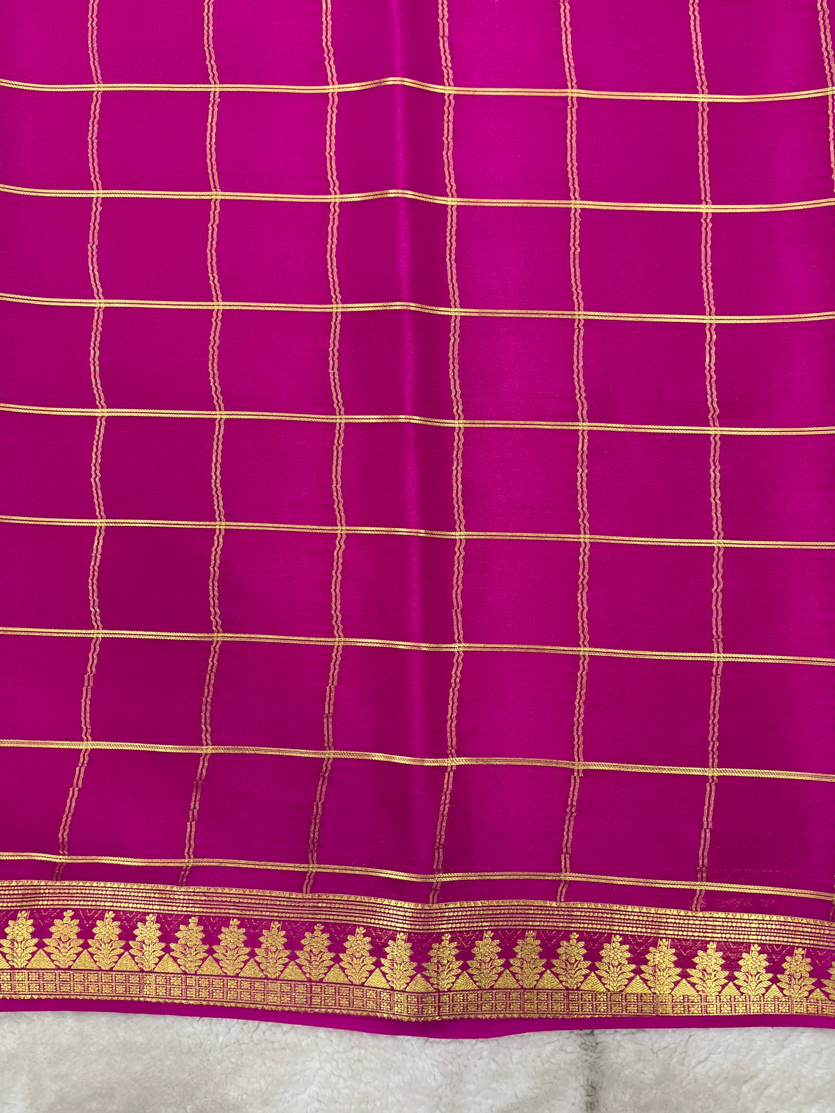 Pure crepe Mysore silk saree 13106333