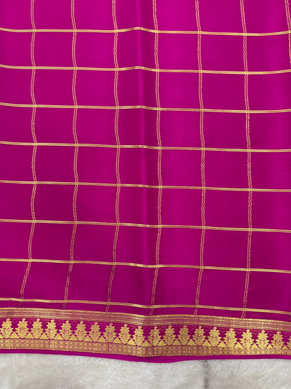 Pure crepe Mysore silk saree 13106333