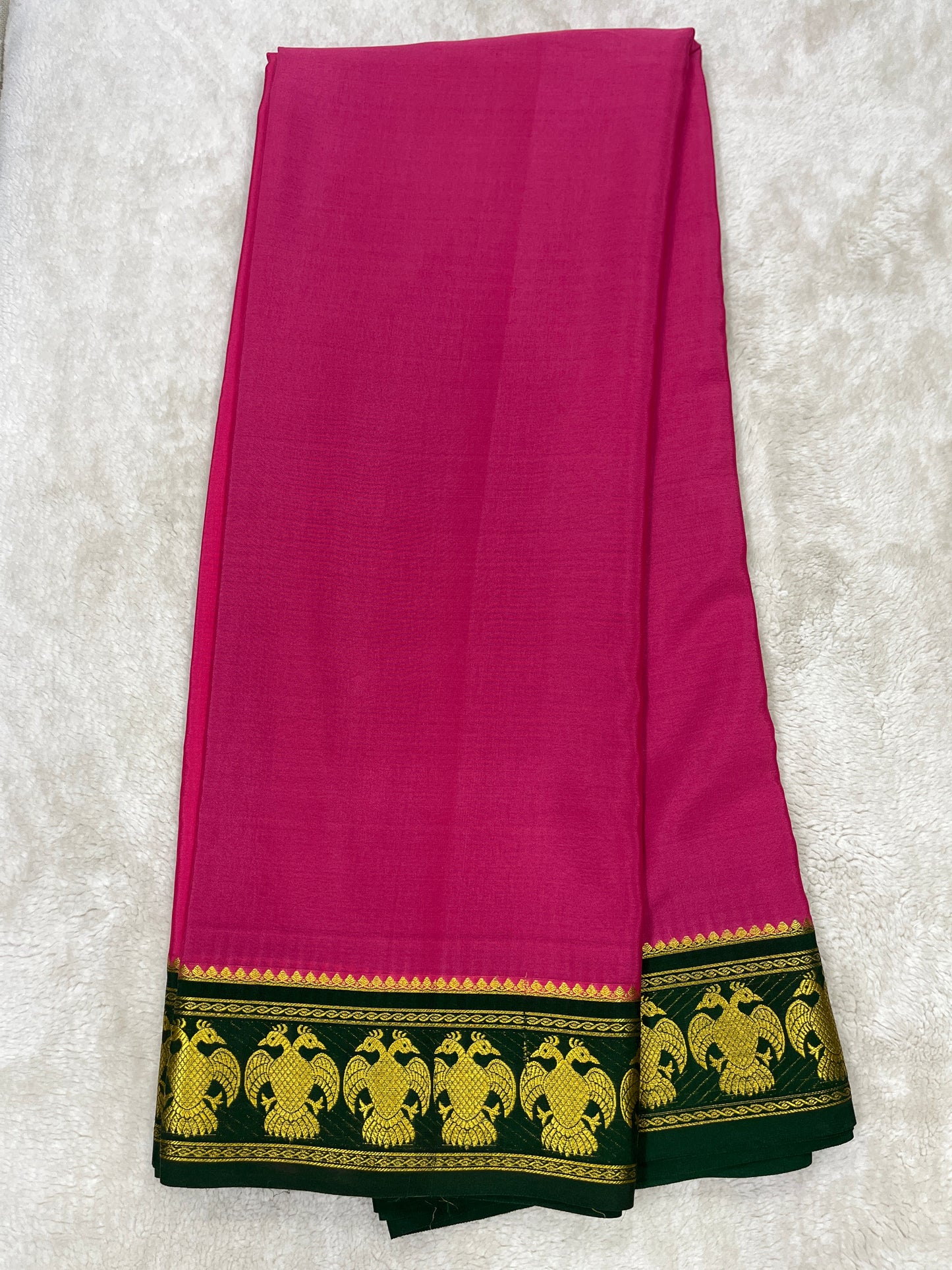 Pure Crepe Mysore Silk gandaberunda - 1146003