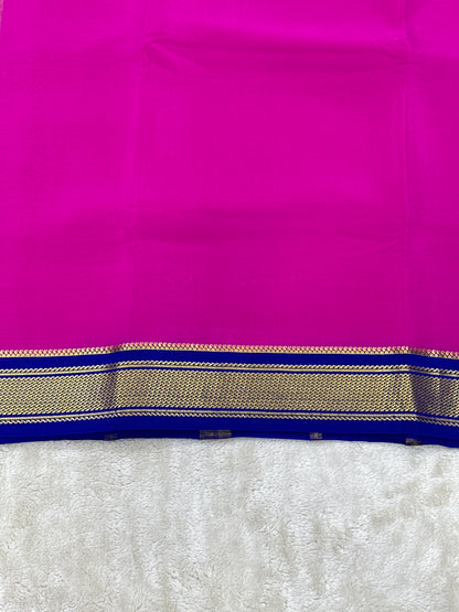 Sliver Based zari Pure Mysore Silk Saree