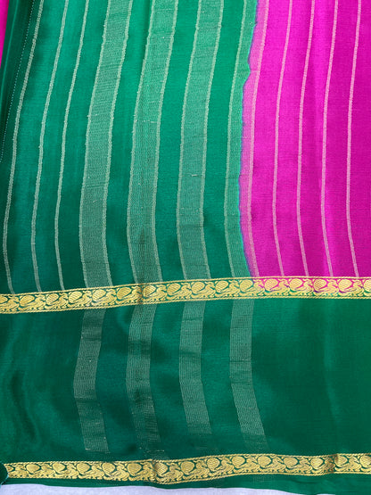 Pure crepe Mysore silk saree 1111801 (60gsm)