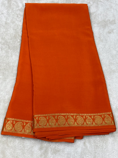 Sliver Based zari Pure Mysore Silk Saree