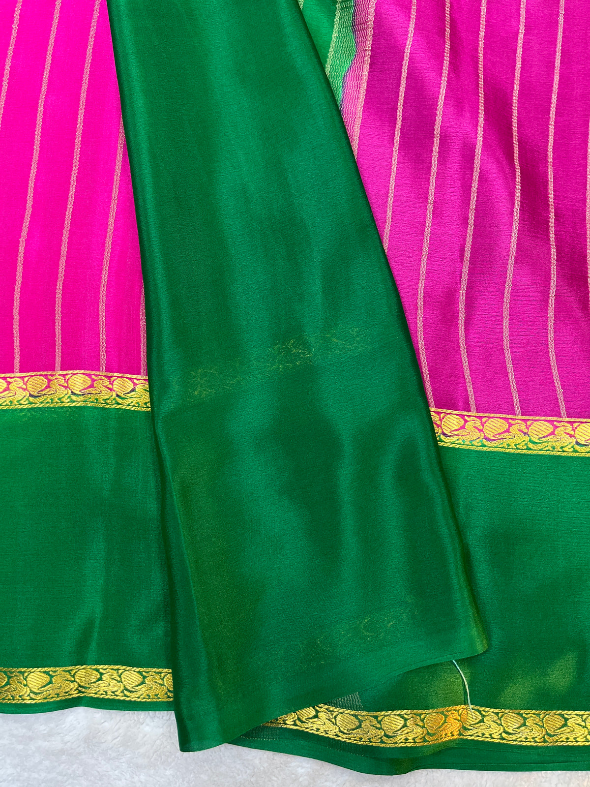 Pure crepe Mysore silk saree 1111801 (60gsm)