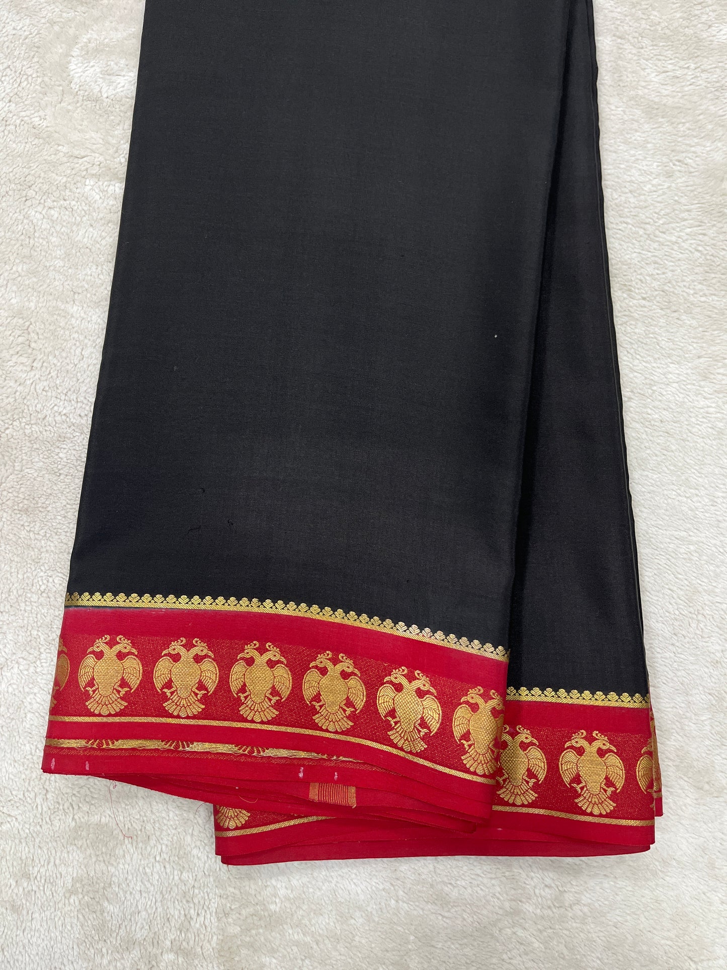 Pure crepe Mysore silk-SVS Garuda(15080805)