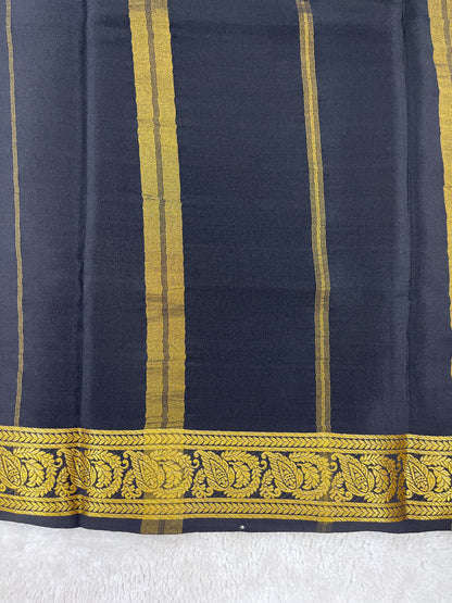 Pure Mysore silk saree-(1458399)