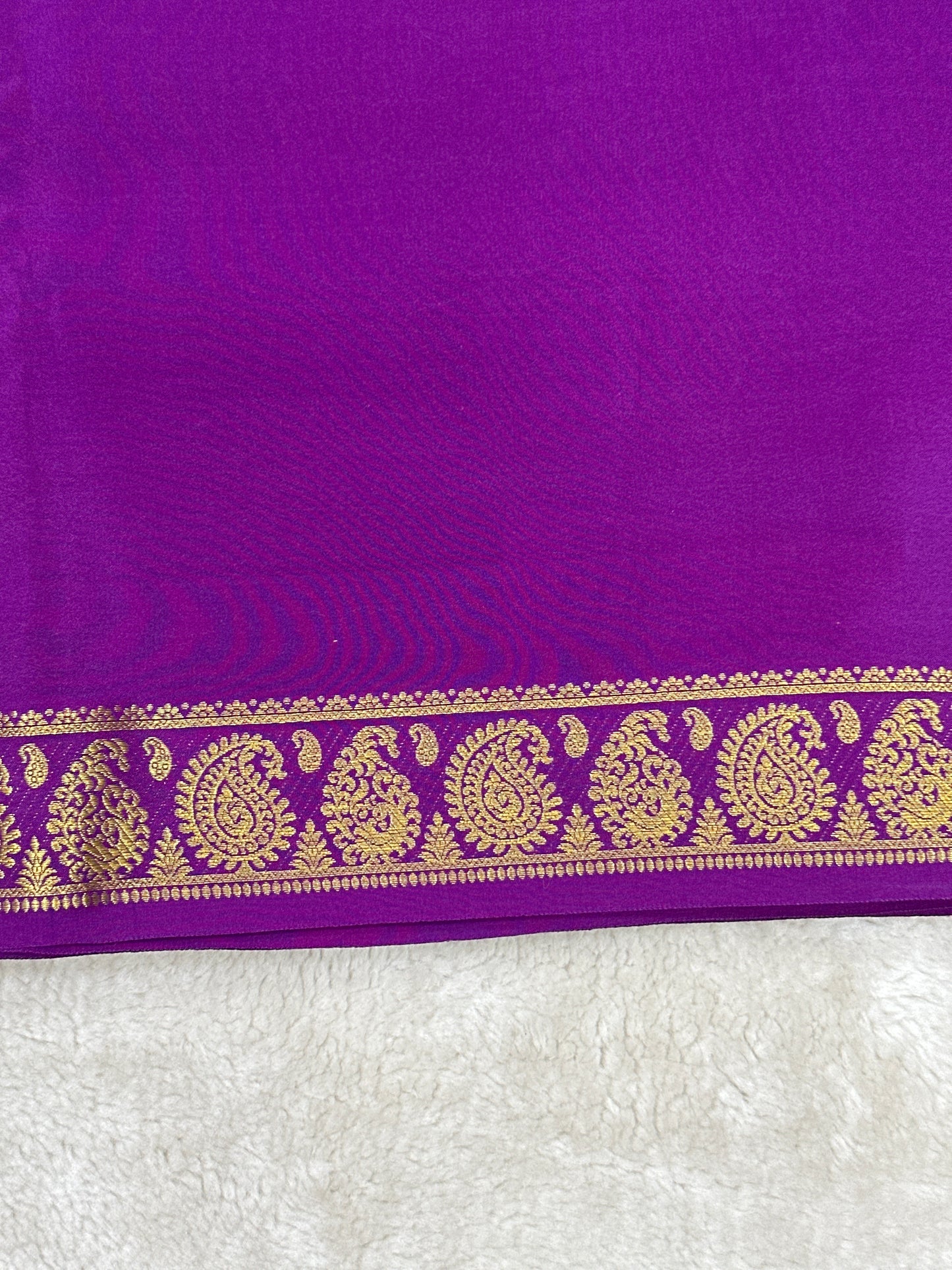 Sliver Based zari Pure Mysore Silk Saree