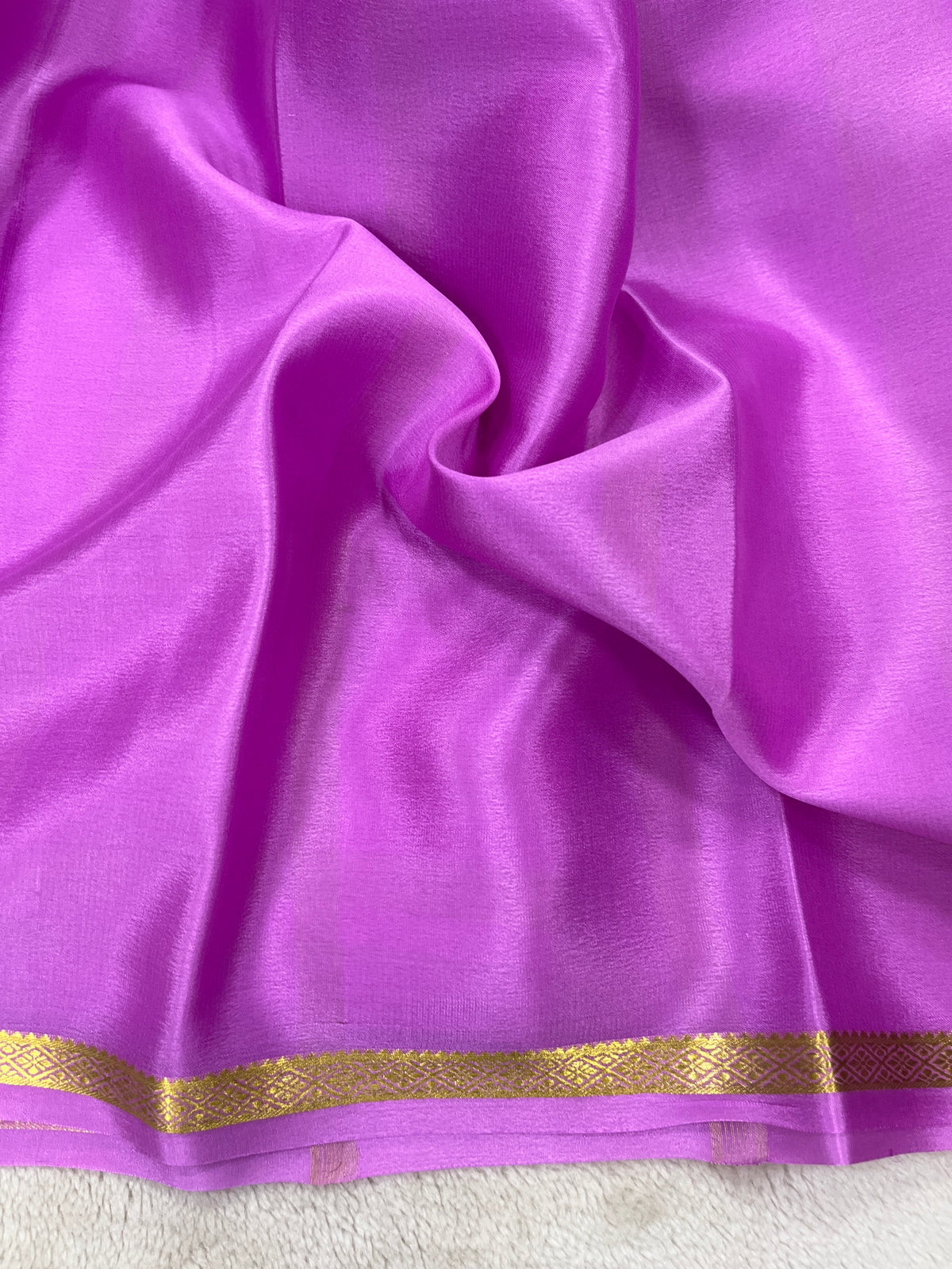 Pure crepe Mysore silk-Piping Self(1103603)