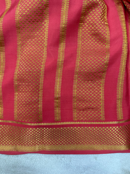 Pure crepe Mysore silk-Honey Partly Pallu(16274306)