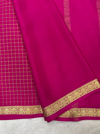 Pure crepe Mysore silk saree 12105002 (120gsm)