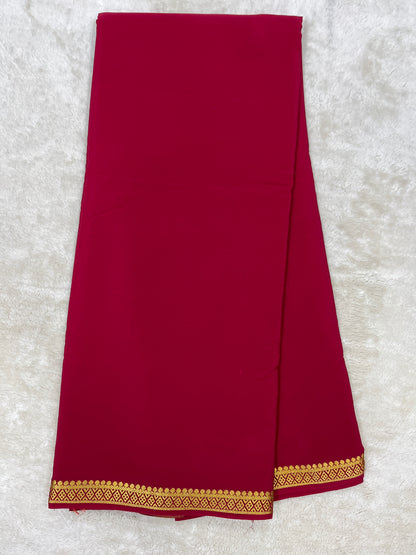 Pure mysore silk saree-(1446799)