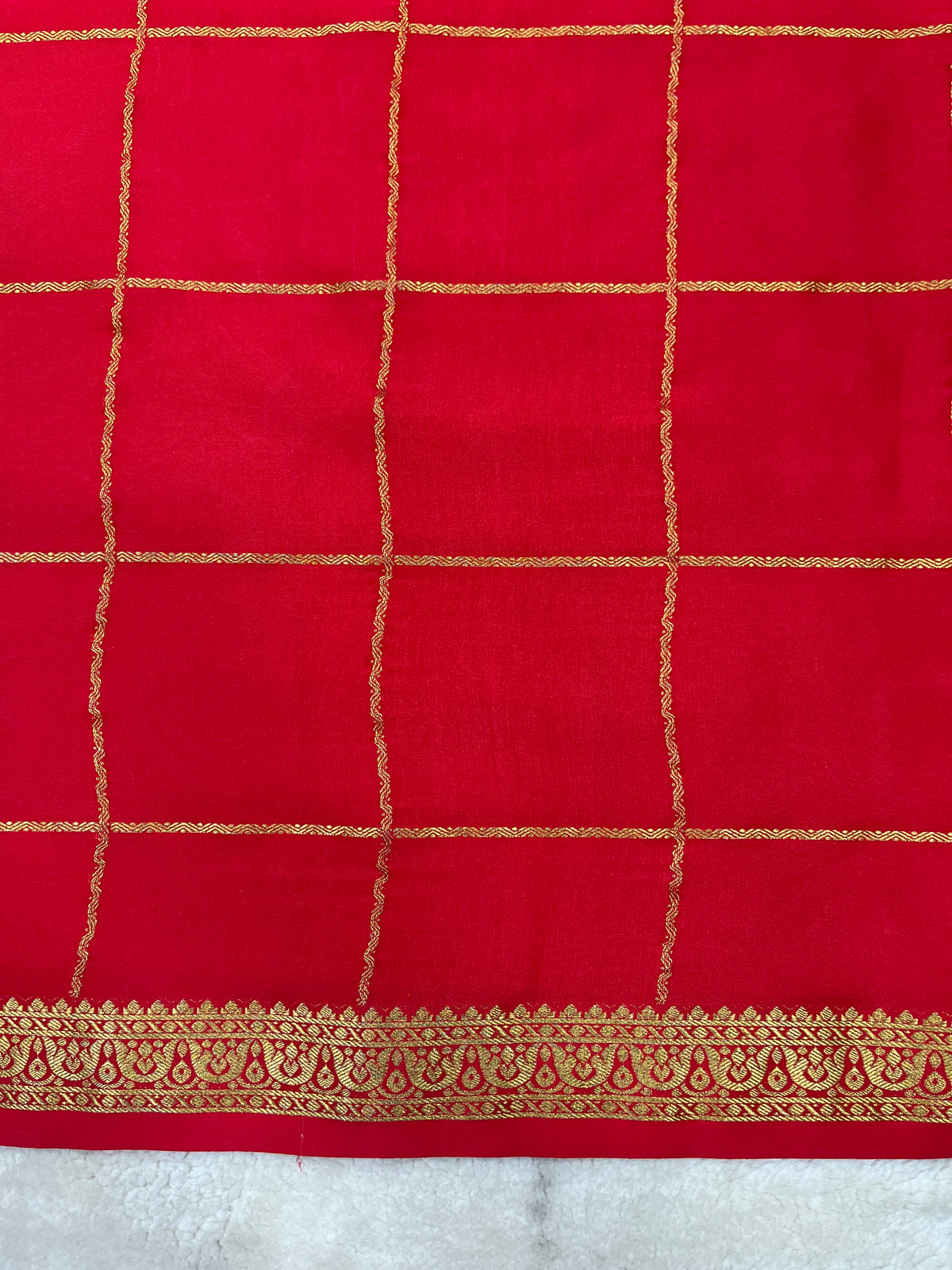Pure crepe Mysore silk saree 13105584