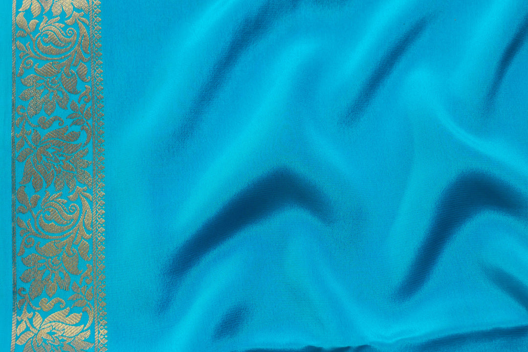 BLUE PURE MYSORE SILK SAREE