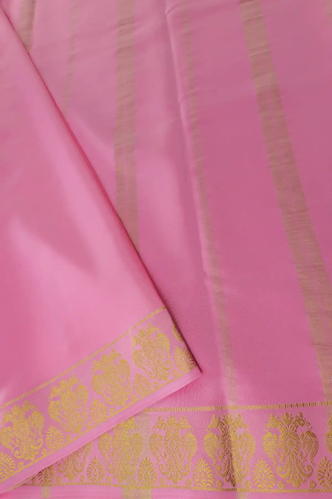 Baby Pink Color Blouse Peace mysore silk sarees collection