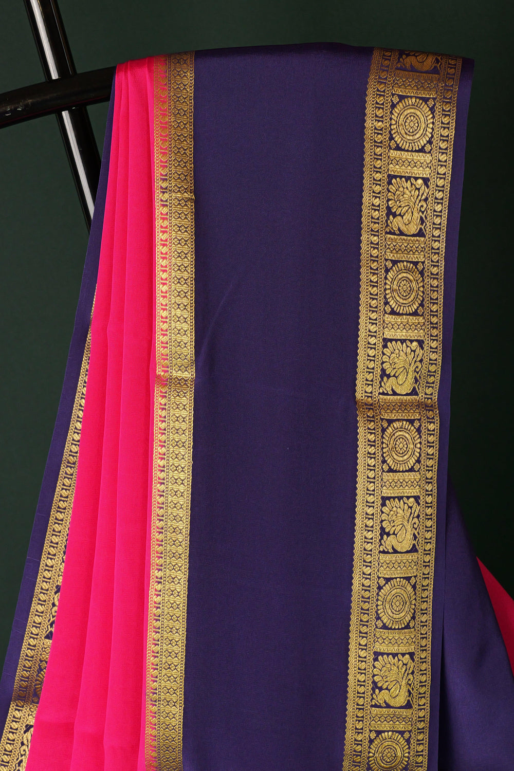 PURE MYSORE SILK SAREE | BENTEX BORDER | SILK MARK CERTIFIED - ATHARVA