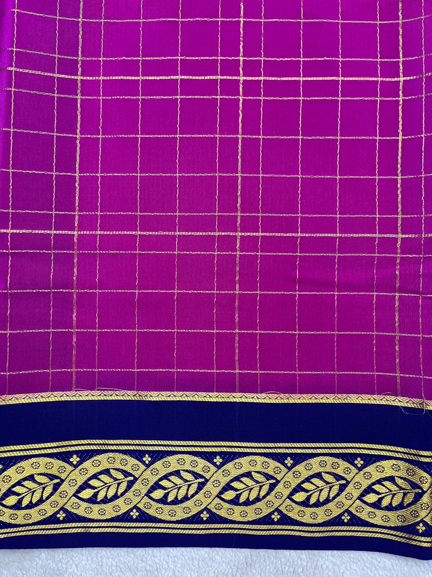 Pure Mysore silk-kslc checks (1453864)