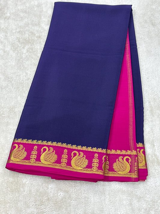 Sliver Based zari Pure Mysore Silk Saree