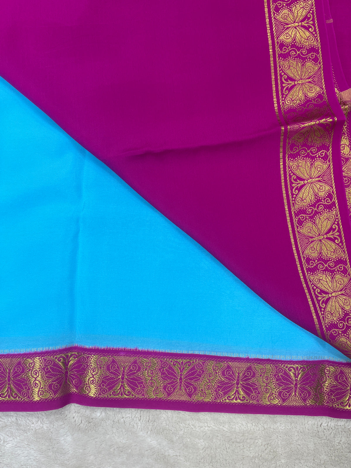 Pure Mysore Silk Saree-(144532)