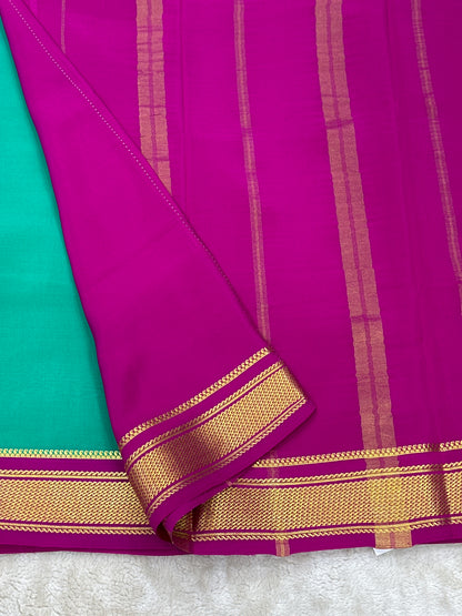 Sliver Based zari Pure Mysore Silk Saree