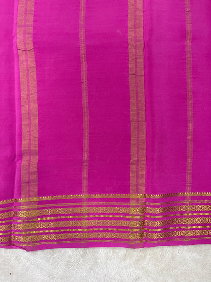 Pure Mysore silk saree -(1457590)