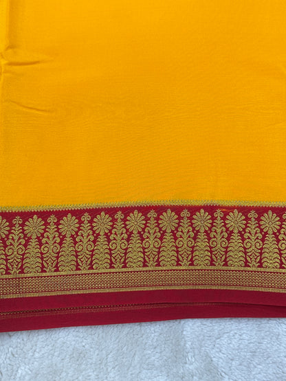 Sliver Based Zari Pure Mysore Silk Saree