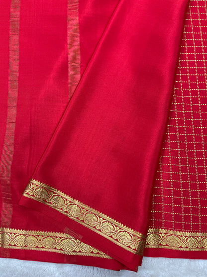 Pure crepe Mysore silk saree 12105002 (120gsm)